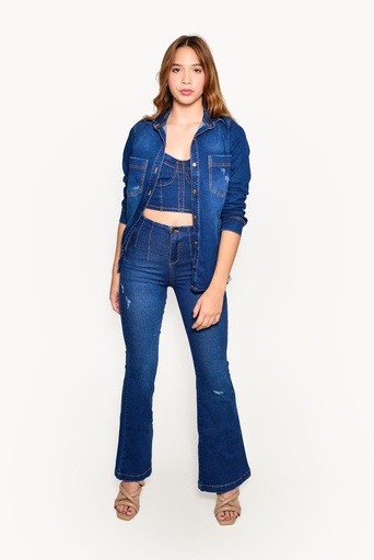 [TT25053997] 03FRM24142 TRIO JEANS TOP CAMISA